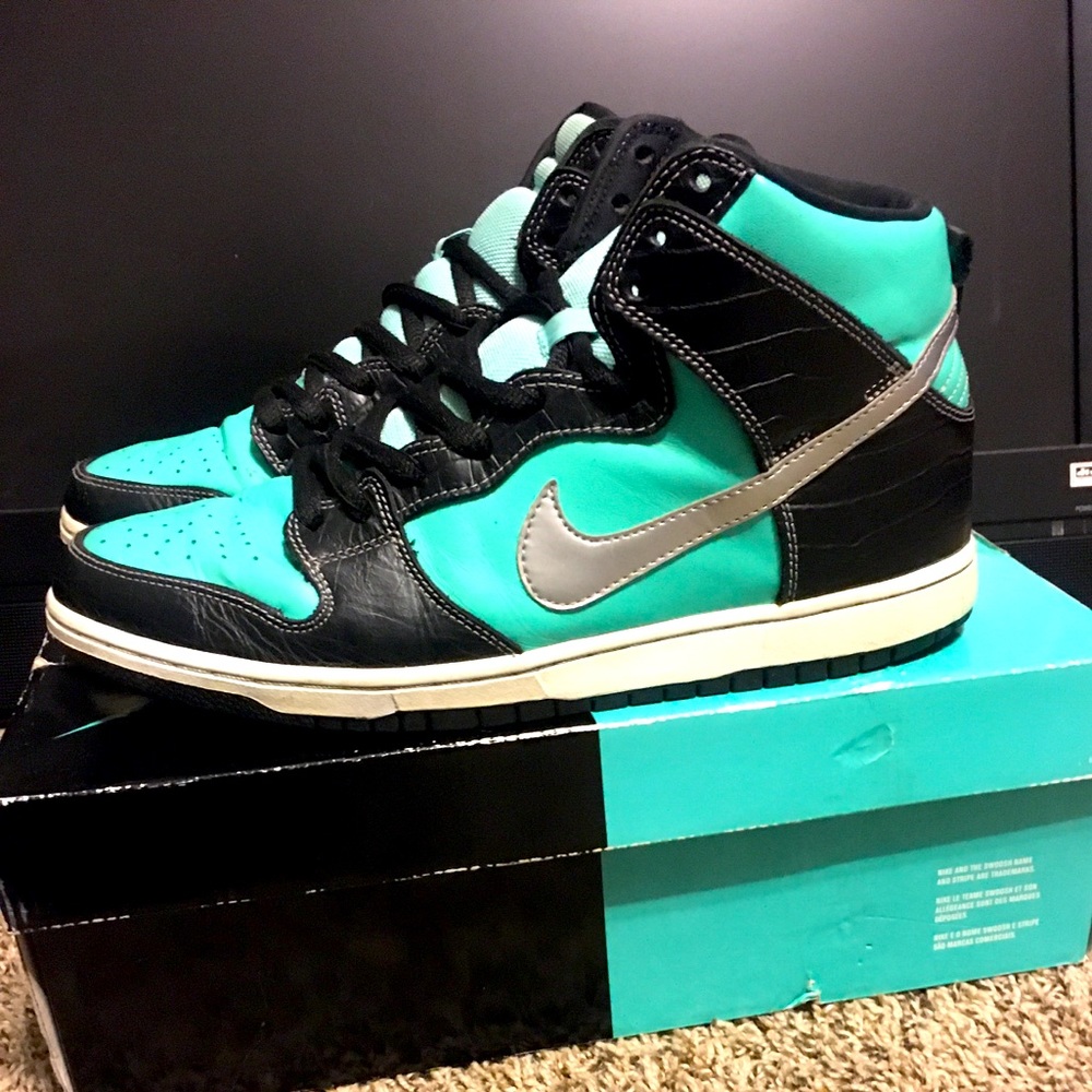 Nike Dunk High x Diamond Supply Tiffany Size 11 Men’s Shoe 653599-400